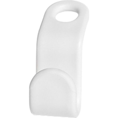 1 Crochet Sans Perçage - Crochet De Rangement Vertical - Pour Cintres Et Accessoires - Blanc - Charge Maximale 5 Kg (1/5)