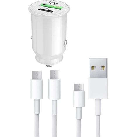 Caricatore Auto - Xiaomi - Redmi Note 11 - Carica Veloce 30W - USB Tipo C - Quick Charge 3.0