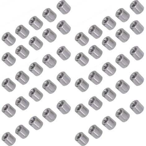50 Pièces Rondelles d'Accouplement M4 en Acier Inoxydable, Écrous de Raccord pour Tiges Filetées Fixation (1/5)