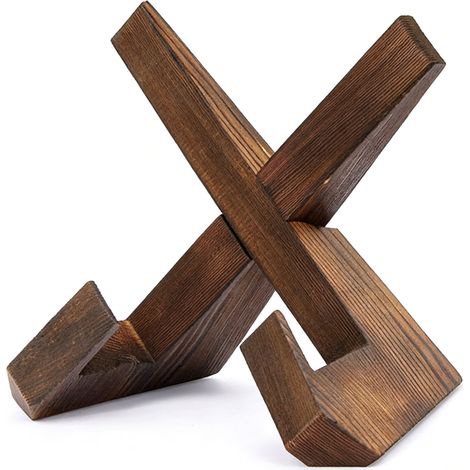 Présentoir à assiettes en bois, support de 16,5 cm, cadre photo décoratif de table, chevalet pour photos, assiettes, livres de recettes, carnets, gris anthracite (1/5)