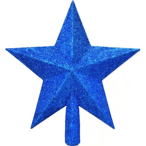 Étoile - 20 Cm - Pour Sapin De Noël - En Plastique Scintillant - Topper Décoratif - 1 Pièce (1/5)