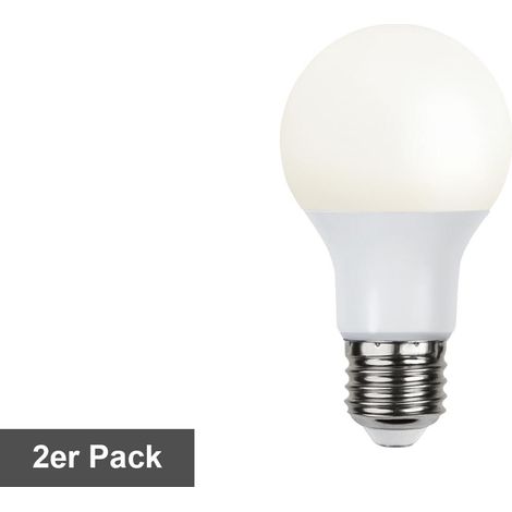 LED-Leuchtmittel ,Opaque Basic', 2er-Pack, E27, 6,5W, 470lm, milchig, warmweiß (1/2)