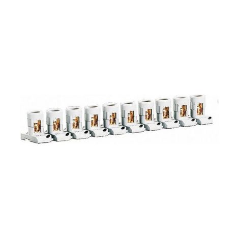 Legrand – Bornier débrochable 10 contacts 2x16 mm – Résistance au fil incandescent – Câble de connexion Uncut – Couleur gris (1/5)