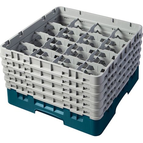 Casiers de lavage haut max 25.7 cm - 50 x 50 x 30.8 cm - Vert - Lot de 2 - Cambro