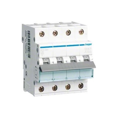 HAGER HAGET IMCN620 INTERRUTTORE LS 20 A 3 PIN C PLUS N, CONFEZIONE DA 3