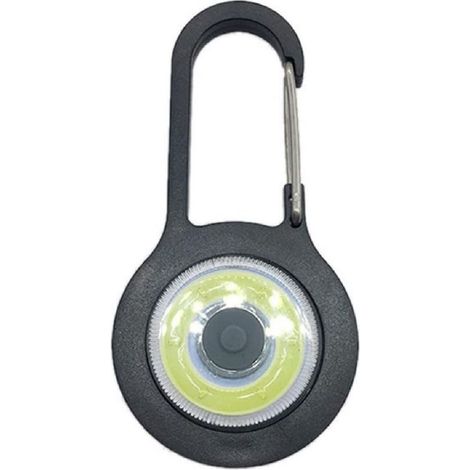 TrAdE Shop Traesio - Torcia Luce Tascabile A Led Cob Mini Con Batteria Moschettone Manici Per Esterni - (1/5)