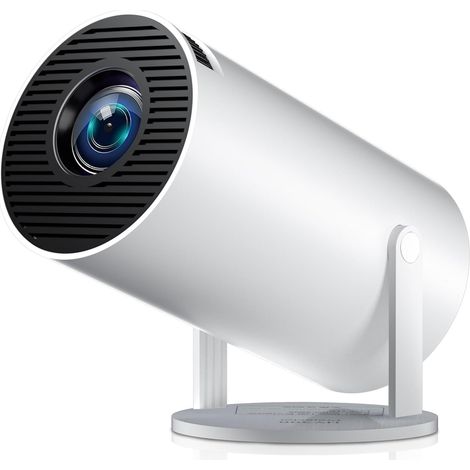 Projecteur 4K intelligent, mini-projecteur Wi-Fi Bluetooth, Android 11.0, HD 1080p, projecteur à courte focale, angle de vision réglable à 270°, correction automatique du trapèze, projecteur de cinéma (1/5)