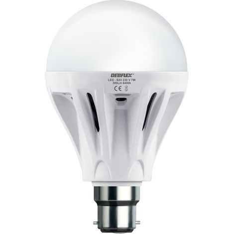 Debflex – Ampoule A80 anti coupure verre blanc B22 7W 6400K 300LM – Éclairage puissant pour espaces confinés – 600033
