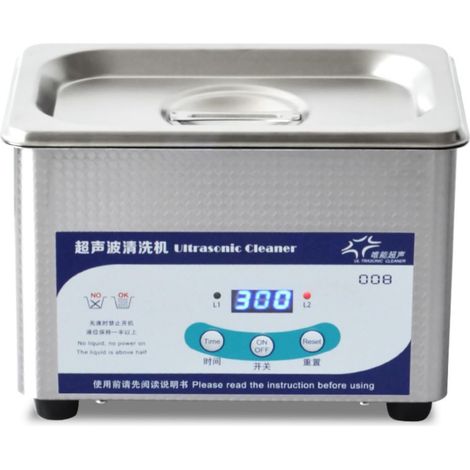Sound-absorbing cleaner with stainless steel basket, sound-absorbing cleaner device for opticians, home use (1/5)