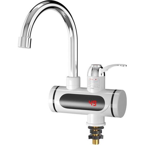 Robinet électrique avec écran LCD, robinet d'eau chaude instantanée pour usage domestique, robinet de cuisine,