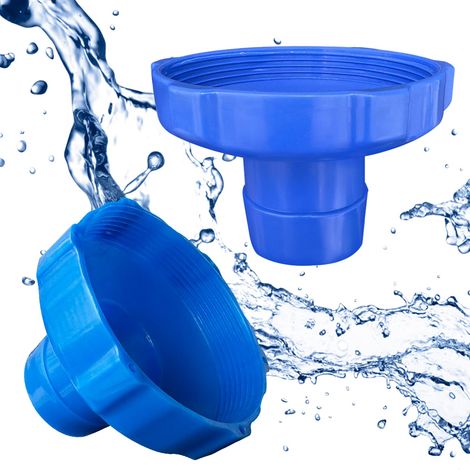 2pcs Adaptateur pour tuyau de skimmer, petit adaptateur de tuyau à tamis pour kit de skimmer de piscine hors sol