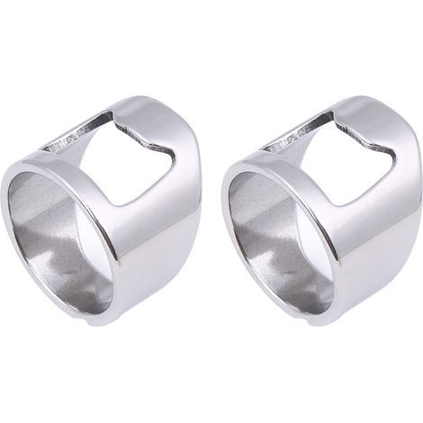 Flaschenöffner mit Ring aus Edelstahl für Damen und Herren, ideal für Bar, Party und Outdoor-Aktivitäten, 1 Stück (1/5)