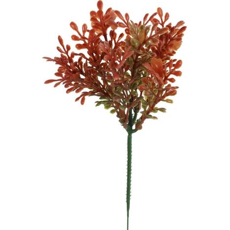 Ramo di bosso rosso come decorazione d'interni - 20 cm (1/3)