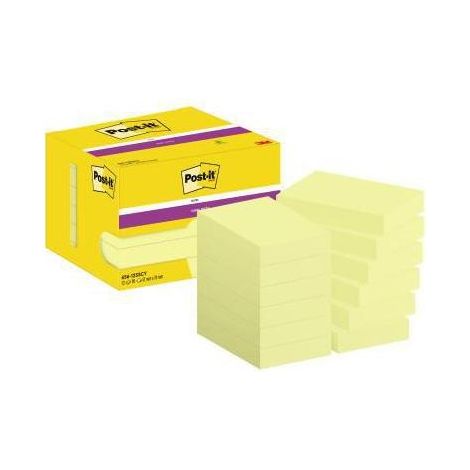 POST-IT Haftnotiz Post-it® Super Sticky Notes 73 x 47,6 mm (B x H) gelb 90 Bl./Block 12 Block/Pack. (1/3)