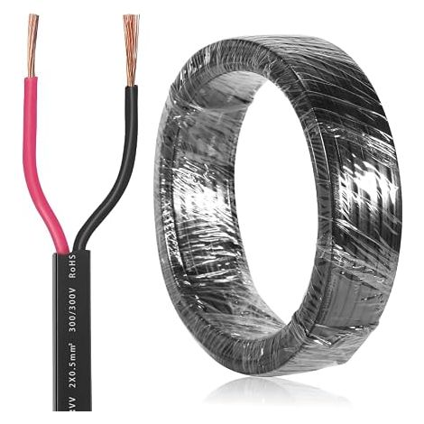 Câble remorque de Voiture 2 Fils 10M, Câble Plat 2 Fils pour remorque,Cable Feux remorque 2 Broches,Câble de véhicule 2 x 0,75 mm² (1/5)