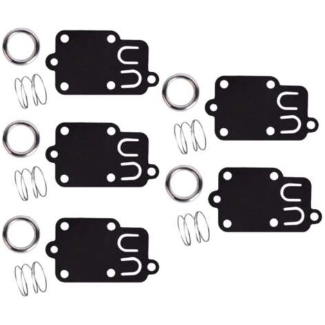 Lot de 5, kit de joints de diaphragme de carburateur pour moteurs Briggs & Stratton 2 ch à 5 ch 270026 272538 272538S 272637 4157 4168 5021 5021K 690766 221377 capuchon de ressort (1/4)