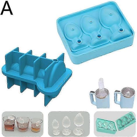 Moule à glaçons en silicone en forme humoristique pour whisky et cocktails (autoroute) (1/4)