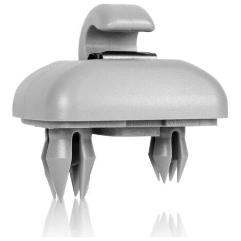 Innen-Sonnenblenden-Hakenclip-Halterung – Grau – Ersatz für Audi A1 A3 A4 A5 Q3 Q5 – Dunkelbeige 8E0 857 562