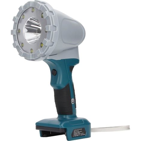 Handheld LED Work Light Portable 3 Lighting Modes Pivoting Head for 14.4‑21V Lithium Battery