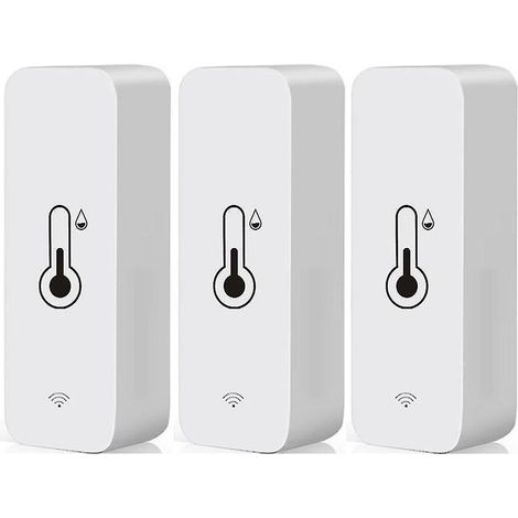 Hygromètre WiFi Smart Thermomètre, mini capteur numérique de température & d'humidité intérieure, capteur d'humidité à température ambiante pour sous sol en serre, compatible avec Alexa & Google Home (1/5)