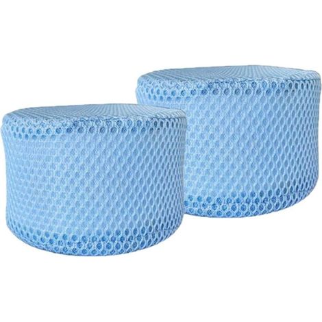 Lot de 2 filtres, cartouches filtrantes, écrans de filtration, pièces de rechange pour spa, 10,5 x 6,8 cm, bleu. (1/4)