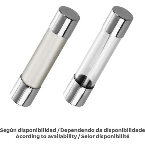 Fusible Cerámica O Cristal 5x20mm 1A 250V Blanco Cristal Con Indicador De Fusión (1/2)