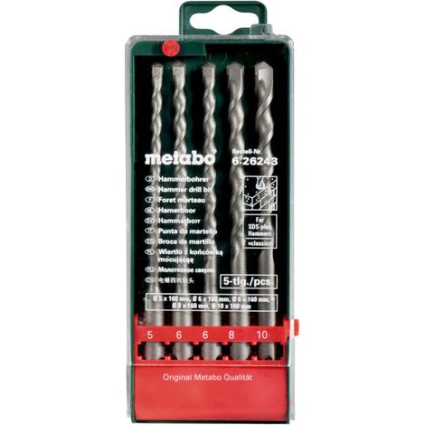 Metabo Jeu de 5 forets SDS-plus Classic (626243000) (1/2)