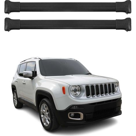 OMAC Aluminium Dachträger Querträger für Jeep Renegade 2015-2025 – Max. 75 kg – 2 Stangen Silber (1/5)