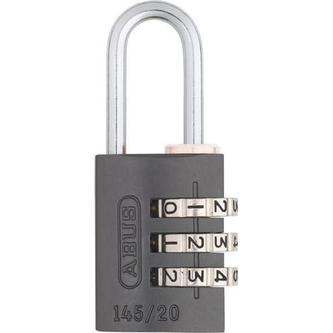 Cadenas à code ABUS 145/20 Couleur - Titanium (1/6)