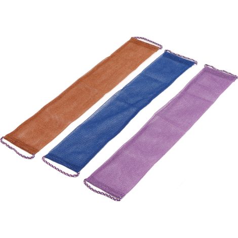 Lot de 3 gants de gommage dos nylon longue portée, nettoyage profond et massage corporel, serviette exfoliante pour douche (1/5)