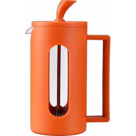 Teiera Oroley Arancio Acciaio inossidabile Vetro Borosilicato 350 ml