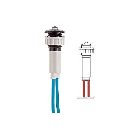 Segnalatore Led 10Mm Cavo-G 24V Rosso (Wimex Cod. 4028136)