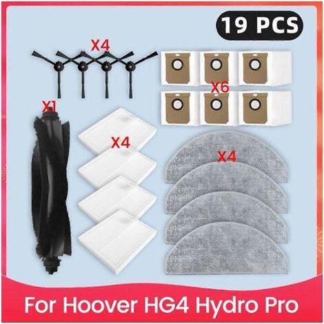 Pièces détachées pour aspirateur Hoover HG4 Hydro Pro : filtre, brosse principale, chiffon, sac à poussière, accessoires et consommables. (1/5)