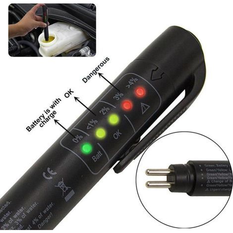 Testeur de liquide de frein - Mini - OBD2 - Affichage à LED - Vérification de l'humidité - Universel (1/4)