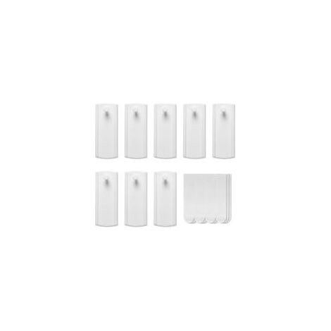 Lot de 16 crochets pour cadres photo sans perçage, 16 crochets auto-adhésifs pour suspendre des photos et des cadres (blanc). (1/5)