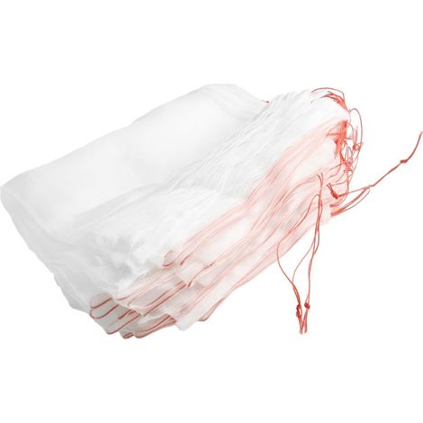 Lot de 50 sacs de protection réutilisables en nylon avec cordon de serrage pour plantes et légumes du jardin et fleurs contre les oiseaux (30 x 20 cm) (1/5)