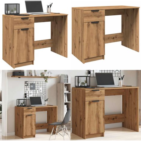 vidaXL Bureau chêne artisanal 100x50x75 cm bois d'ingénierie (1/5)