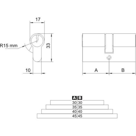 Insertion Symétrique - 30x30 mm - Pour Portes Et Portails Intérieurs Et Extérieurs - 1 Pièce