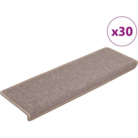 Stufenmatten 30 Stk. 65x21x4 cm Hellbraun Rechteckiger Rand