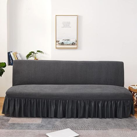 Sofabezug, Bezug für Sofas ohne Armlehnen, Stretch-Schlafsofabezug (1/5)