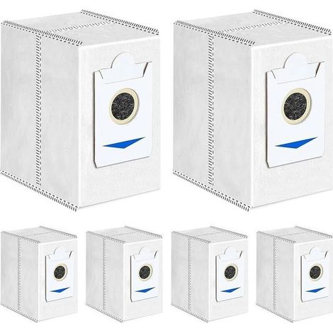 6 Sacs pour Ecovacs DEEBOT T30 Pro Omni, T30 Omni Robot Aspirateur Accessoires, 3,4L Grande Capacité Sacs à Poussière Pièces de R (1/5)