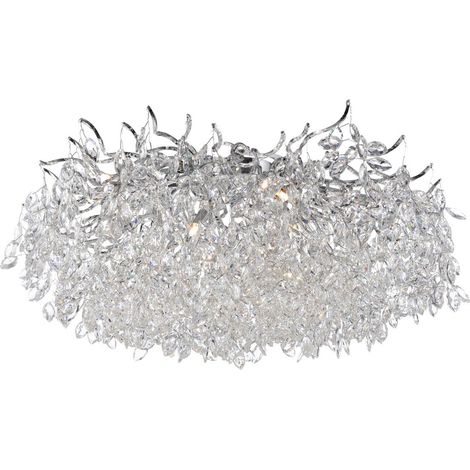Plafoniera glamour cristallo cromo Ø80cm 13xG9 Ricicle Neuhaus (1/4)
