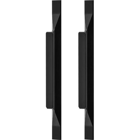 2x Poignées Européennes en Alliage D'aluminium Armoires de Cuisine Tire Poignées de Penderie Tirette Longueur Totale 200mm, Distance du Trou 128mm