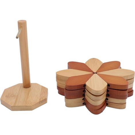 Extended Wooden Coasters, Formed Wood, Combated, Combated for Cats (1/5)