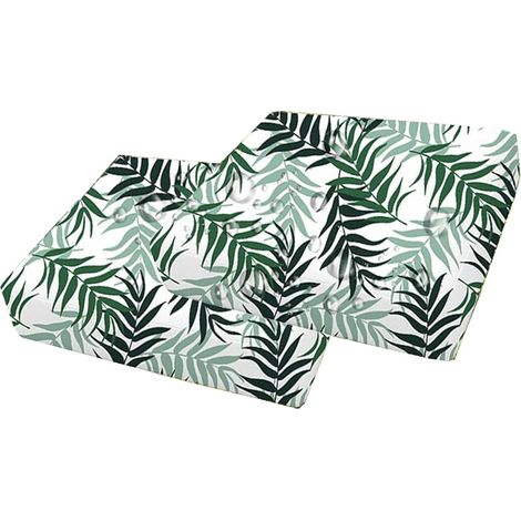 Housse De Coussin Exterieur Impermeable pour Salon De Jardin,Lot de 2/4 Housse Assise de Canapé avec Fermeture Éclair, Amovibles pour Intérieur Et Extérieur, Terrasse(Suit 4,50x50x5cm 2pcs) (1/5)