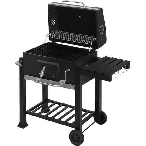 WOLTU Griglia a Carbone Portatile con Ruote Barbecue BBQ Carbonella Grill Grande (1/5)