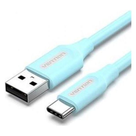 Cable USB 2.0 3A COKSF/ USB Tipo-C Macho - USB Macho/ 1m/ Azul