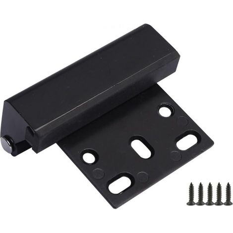 Aluminum Alloy Door Latch with Drilling Latch (Black) (1/5)