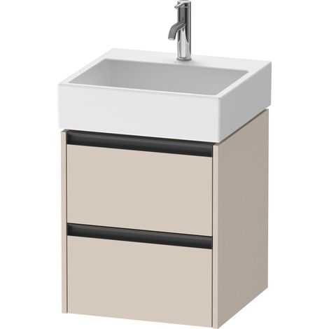 Duravit Ketho.2 bâti-support de lavabo suspendu, 2 tiroirs,