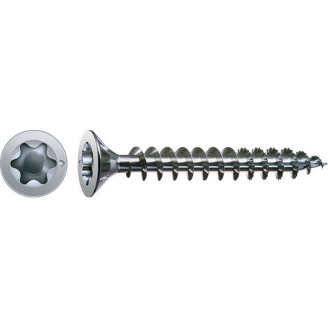 SPAX Universalschraube, 3 x 20 mm, 100 Stück, Vollgewinde, Senkkopf, T-STAR plus T10, S-Spitze, WIROX - 4191010300202